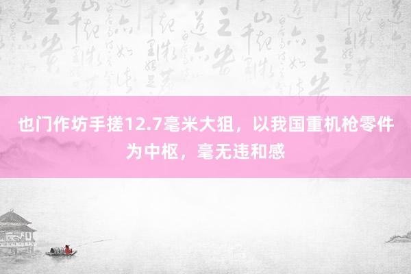 也门作坊手搓12.7毫米大狙，以我国重机枪零件为中枢，毫无违和感